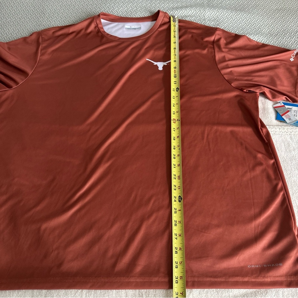 Columbia Rust T-Shirt university of Texas longhorn XXL NEW NWT - Picture 13 of 15